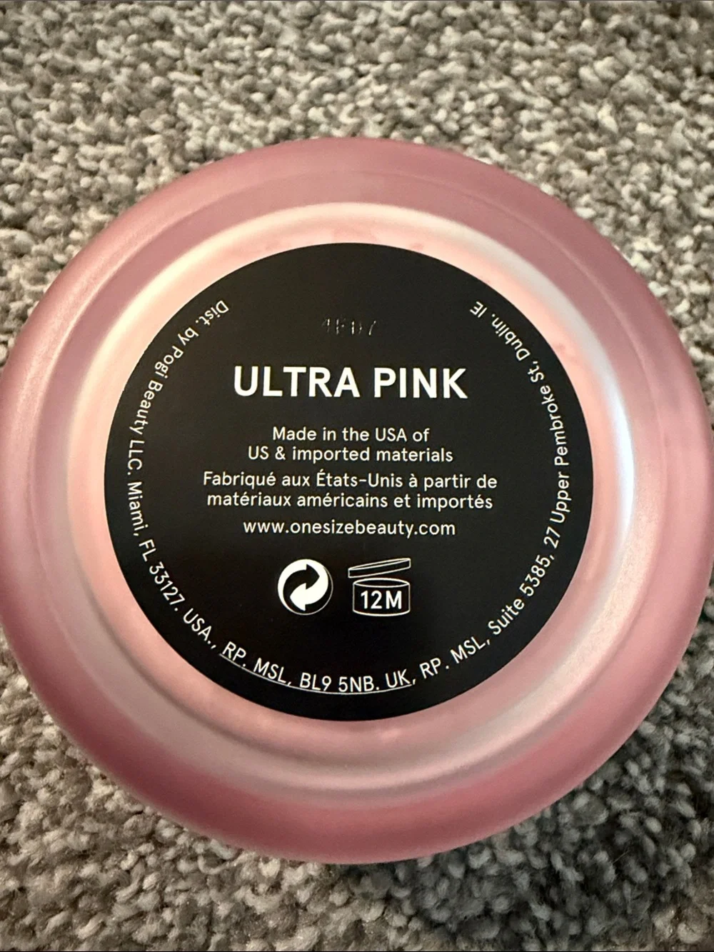 NEW One Size Ultra Pink Setting Powder